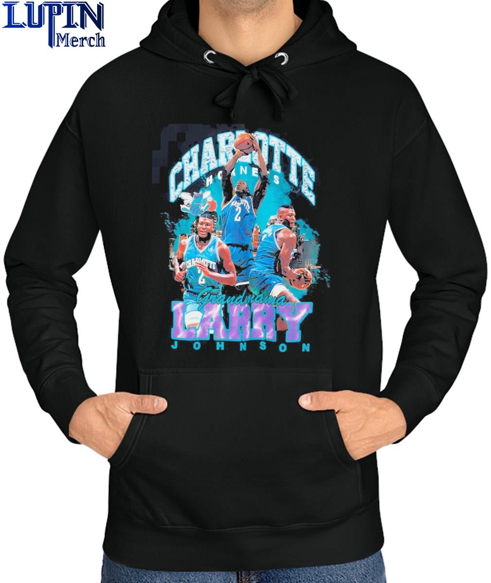 Official Larry johnson charlotte hornets mitchell ness hardwood classics  bling concert player T-shirt, hoodie, tank top, sweater and long sleeve t- shirt