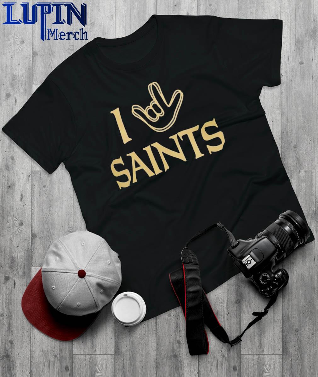 New Orleans Saints Homage The NFL ASL Collection by Love Sign Tri-Blend T- Shirt, hoodie, sweater, long sleeve and tank top