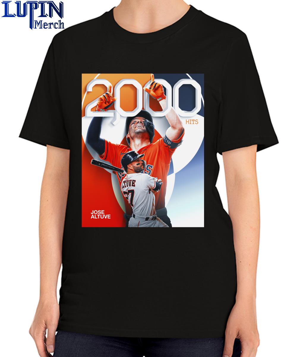 Official 2,000-hit club, Jose Altuve shirt, hoodie, sweater, long sleeve  and tank top