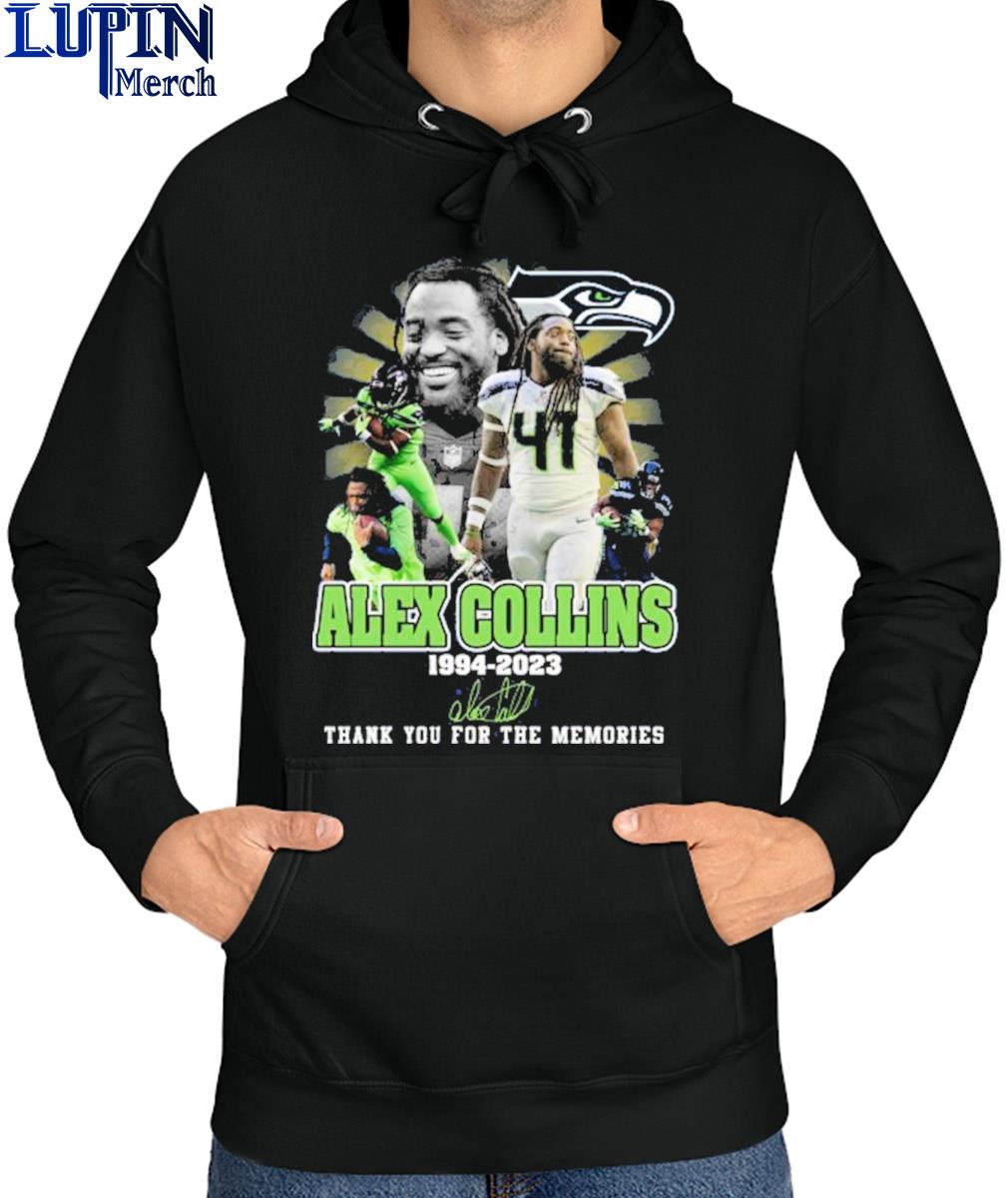 Alex Collins 1994 2023 Memories Seattle Seahawks NFL Shirt, hoodie,  sweater, long sleeve and tank top