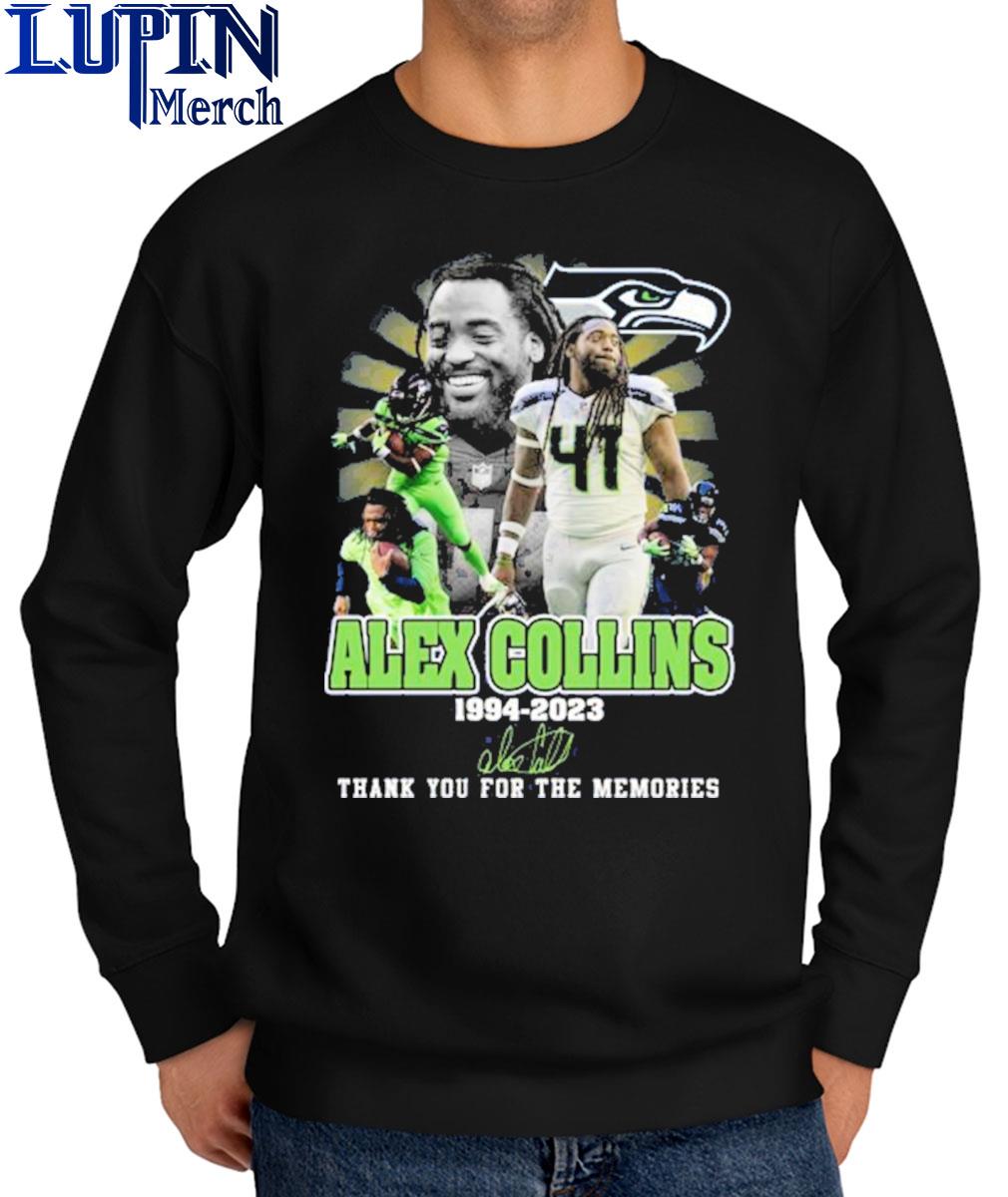 Alex Collins 1994 2023 Memories Seattle Seahawks NFL Shirt, hoodie,  sweater, long sleeve and tank top