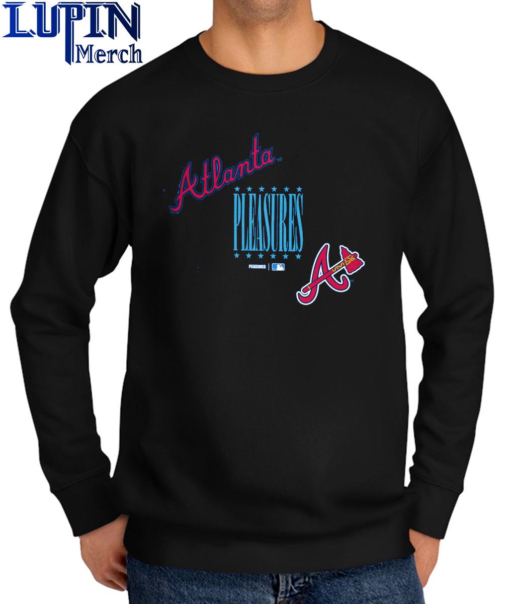 Official Atlanta Braves PLEASURES Repurpose T-Shirt, hoodie