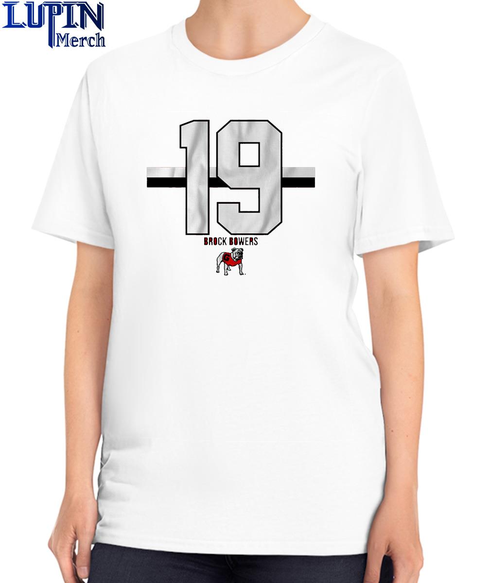 Georgia Football Brock Bowers 19 Tee Shirt - Yesweli