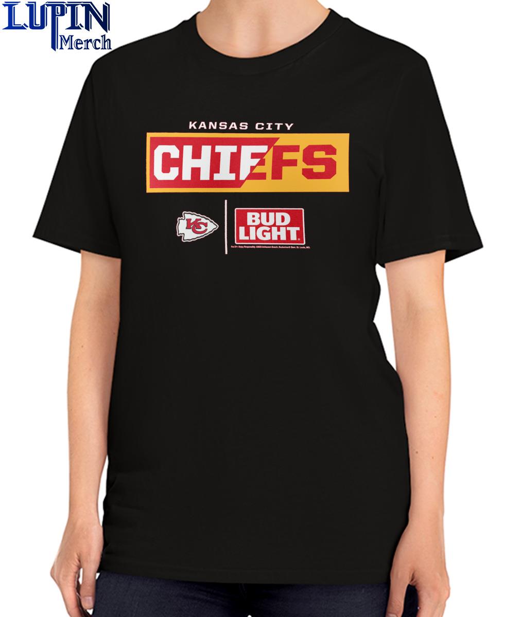 Kansas City Chiefs NFL x Bud Light T-Shirt - Ink In Action