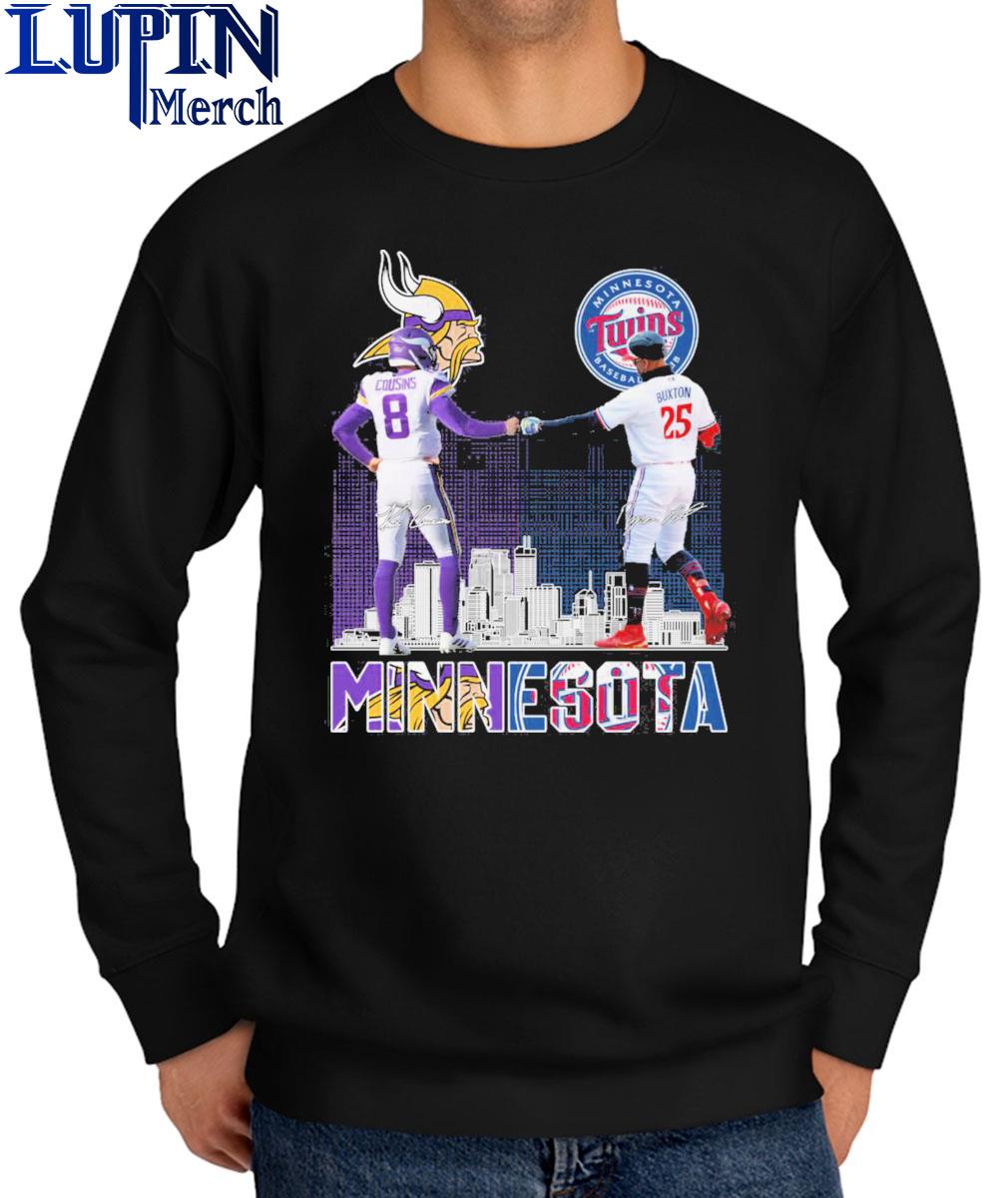 Minnesota Vikings Cousins And Twins Buxton T Shirt - Growkoc