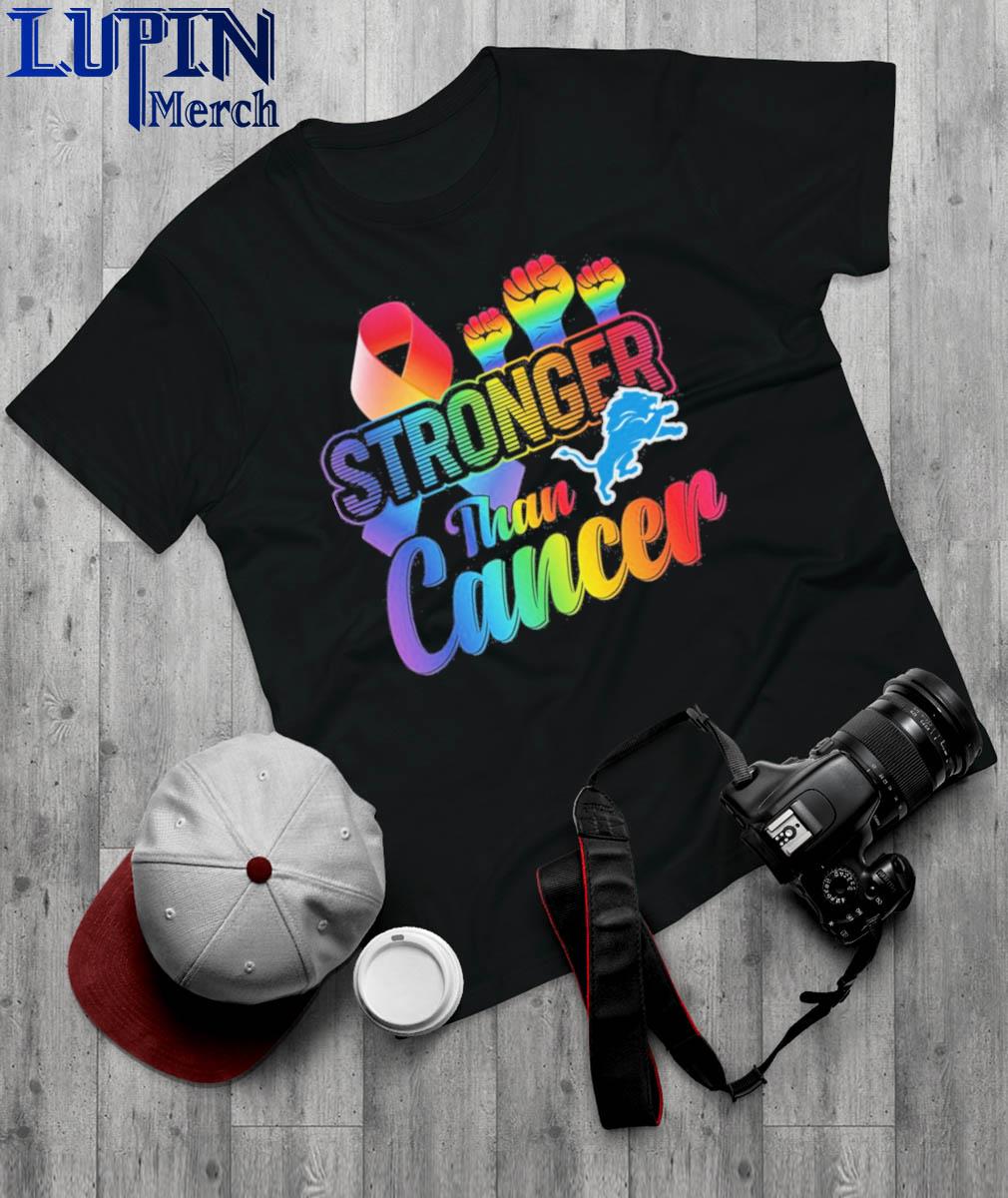 Official Nfl Detroit Lions Stronger Than Cancer Shirt, hoodie, sweater,  long sleeve and tank top