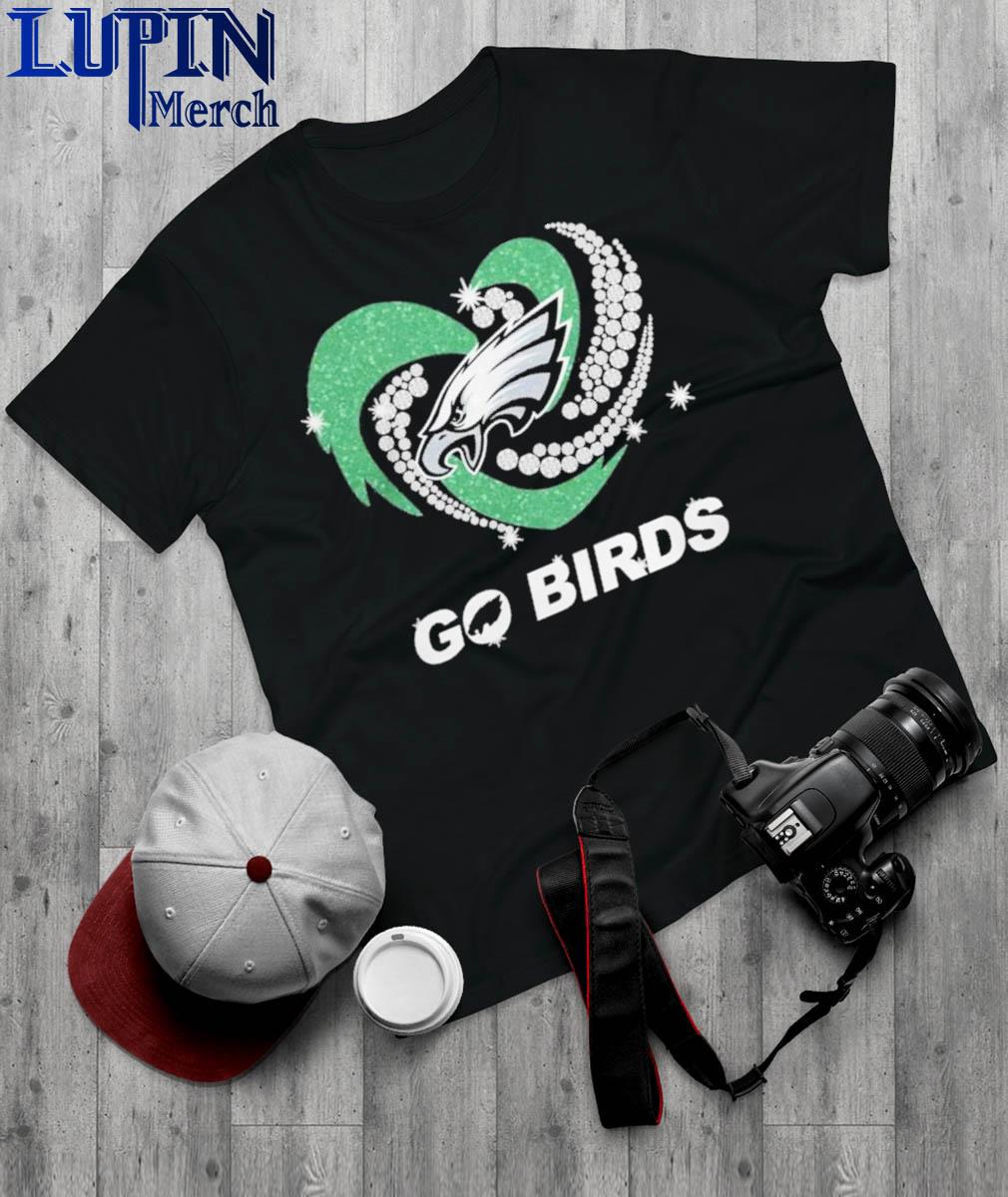 Go Birds Philadelphia Eagles Diamond Heart Shirt