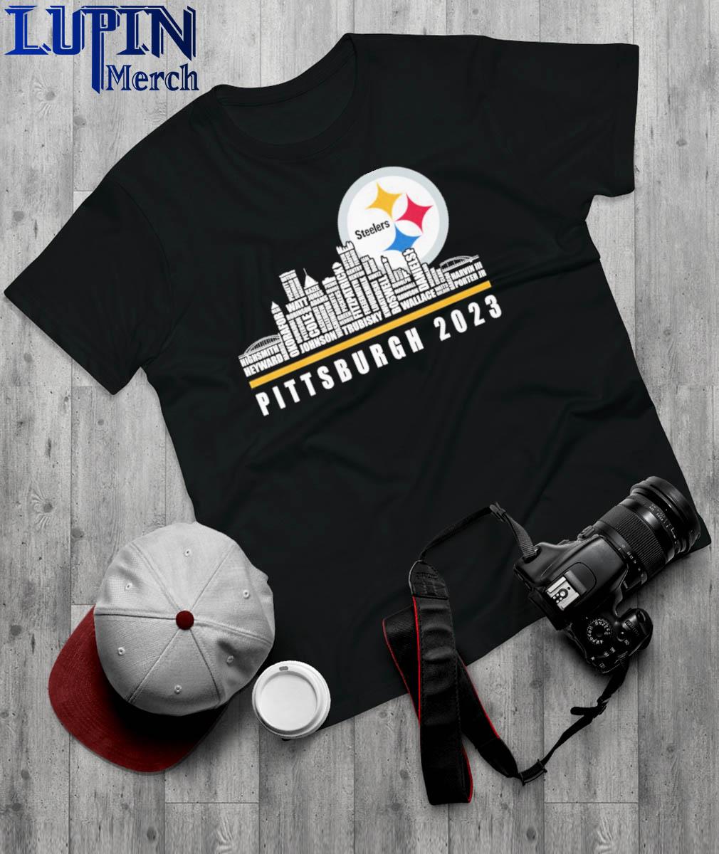 Official pittsburgh Steelers team player logo 2023 shirt, hoodie