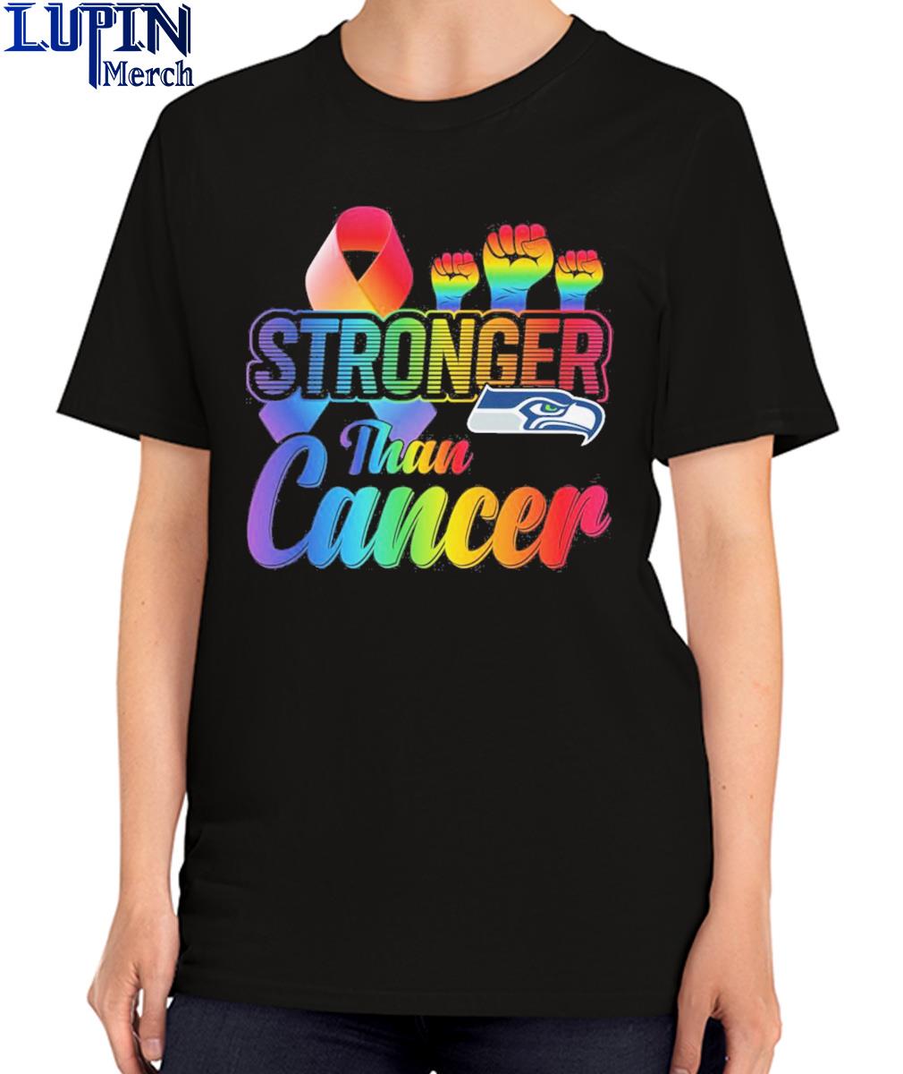 Seattle Seahawks Stronger Than Cancer Nfl 2023 Shirt - Hersmiles