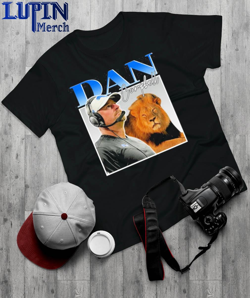 Dan Campbell Detroit Lions Vintage Shirt - Peanutstee