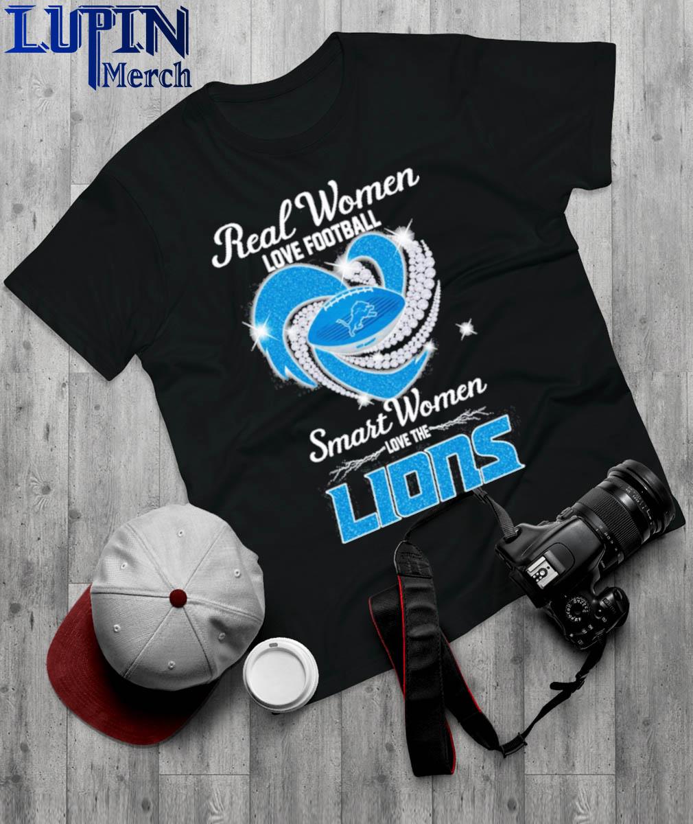 Real Women Love Football Smart Women Love The Detroit Lions 2023 Shirt