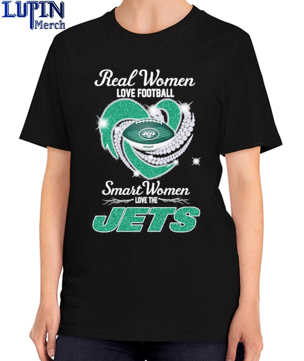 Real women love football smart women love the New York Jets Heart