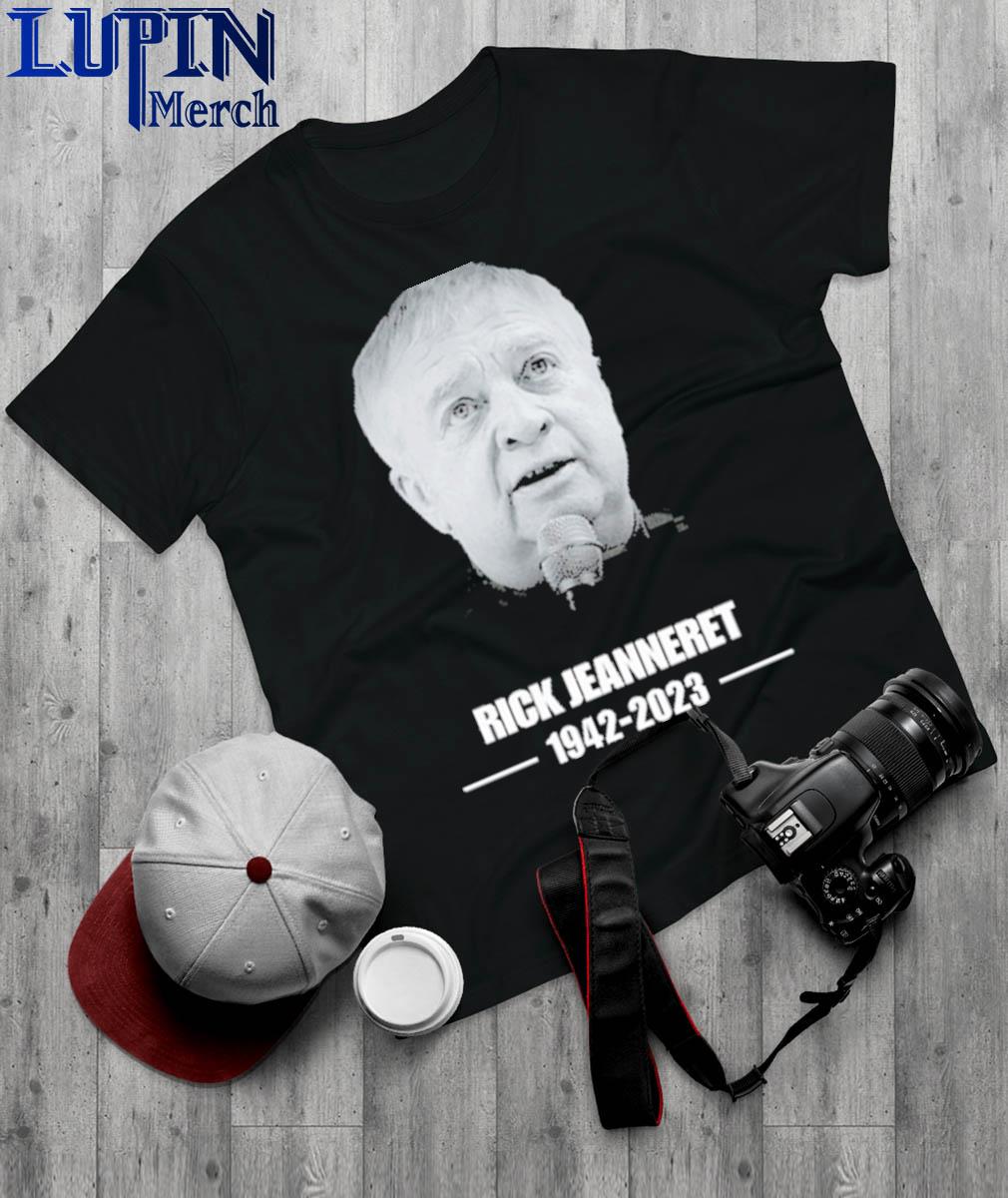 Rip Rick Jeanneret 1942 2023 photo design t-shirt, hoodie, sweater, long  sleeve and tank top