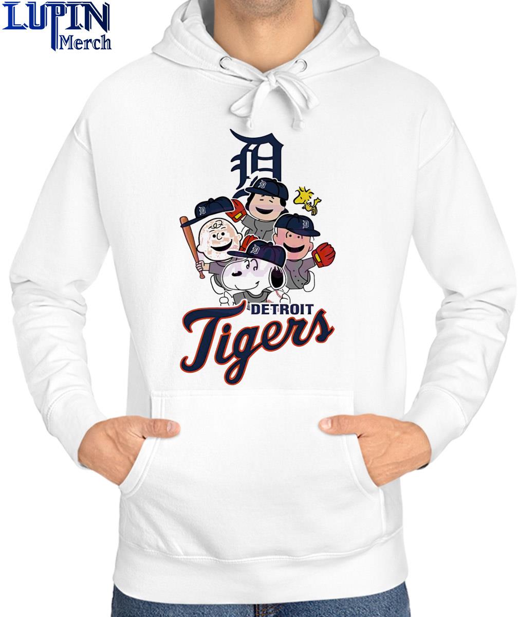 Official Peanuts mlb detroit tigers Snoopy and friends 2023 T