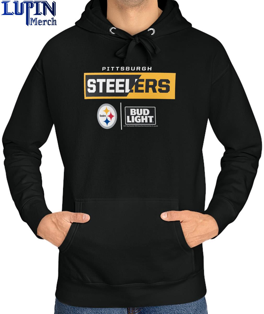 Bud Light Pittsburgh Steelers Logo Shirt, hoodie, sweater, long sleeve and  tank top