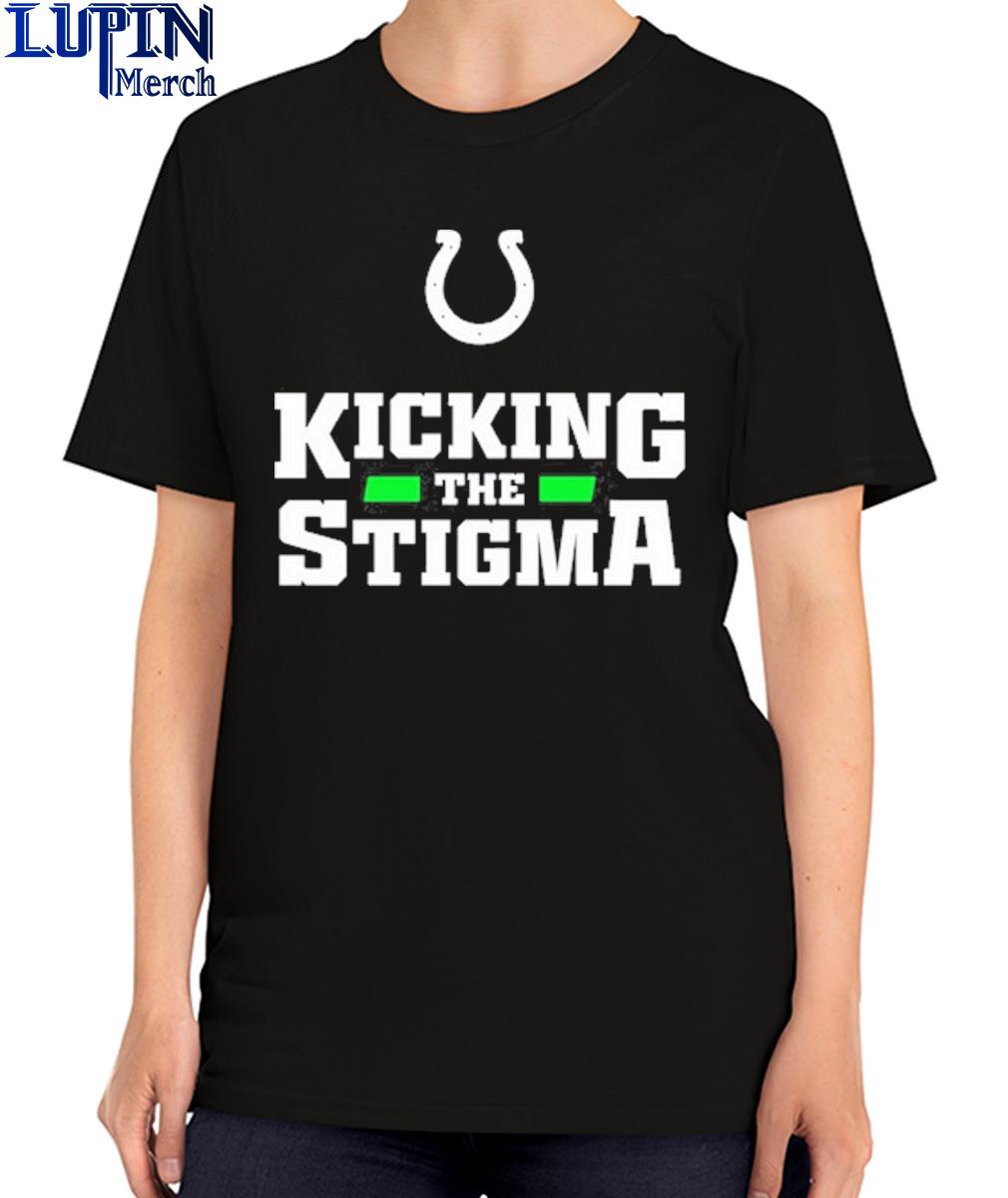 Indianapolis Colts Kicking The Stigma I Am Stronger Than My Darkest Day  Shirt, hoodie, sweater, long sleeve and tank top