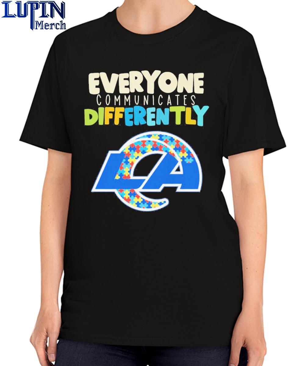 NFL everyone communicates differently los angeles rams shirt