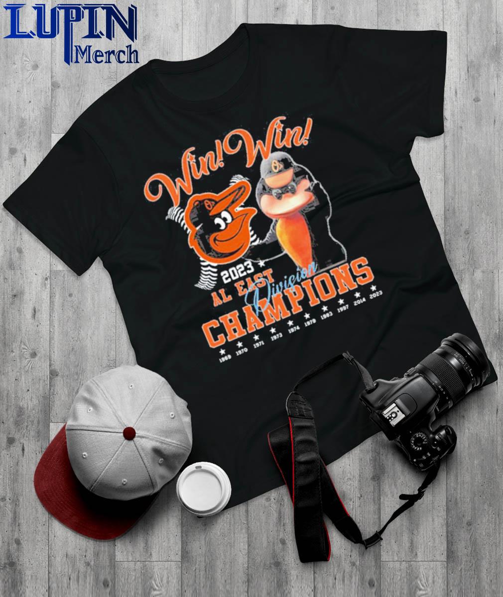 Baltimore Orioles 2023 AL EAST Champions T-shirt victory 