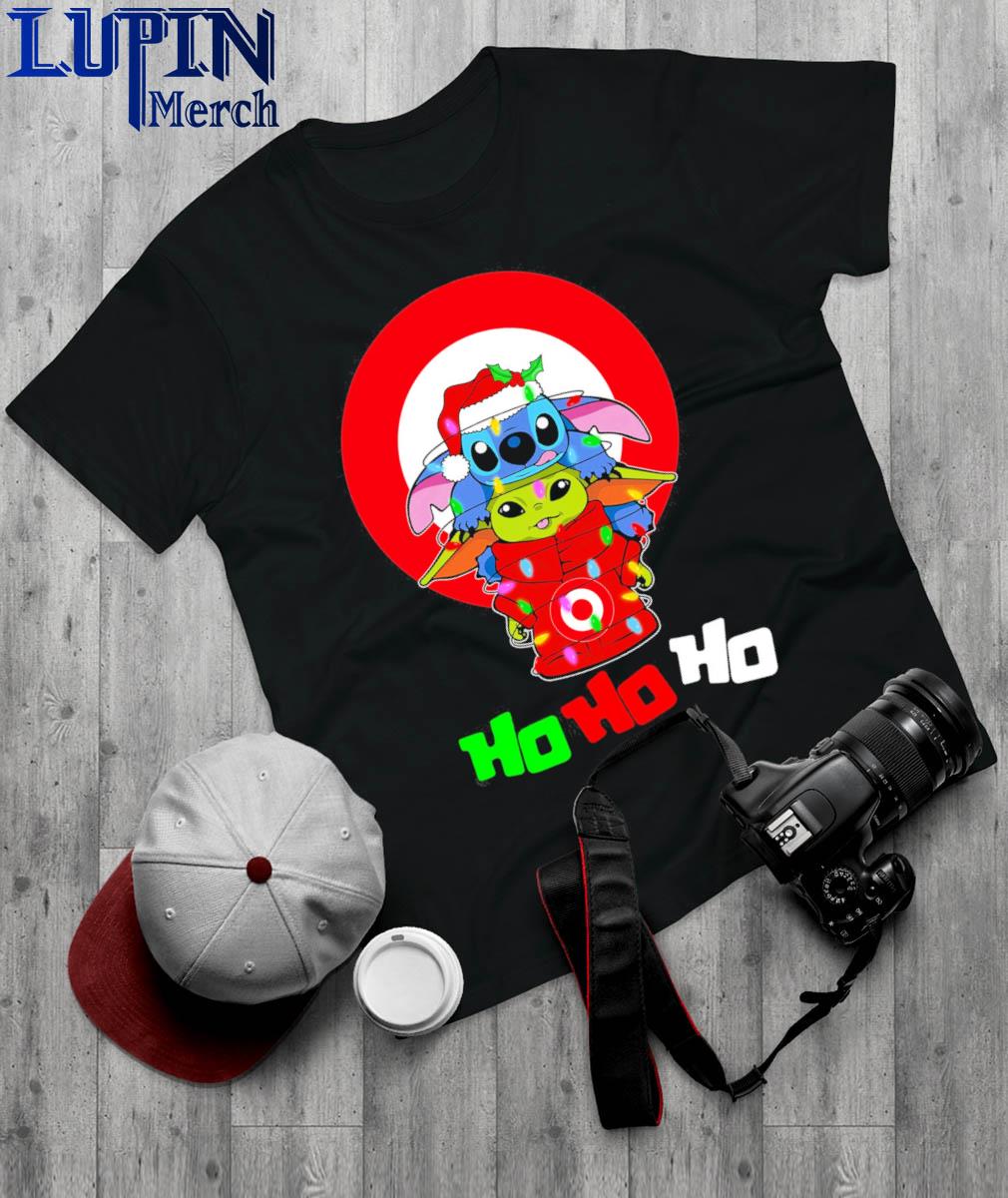 Stitch and baby Yoda Target ho ho ho Christmas shirt - Limotees