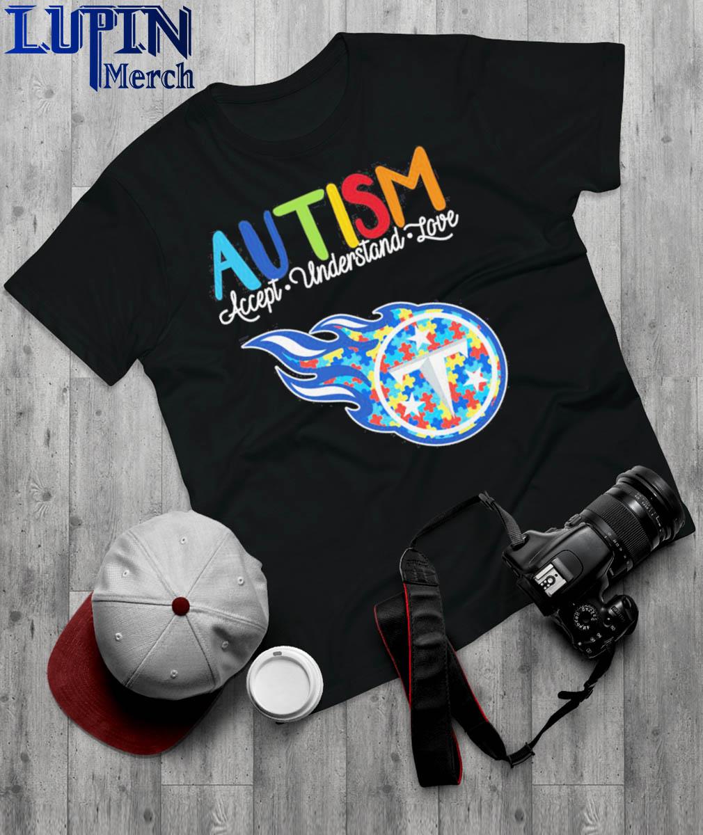 Tennessee Titans NFL Autism Awareness Accept Understand Love Shirt