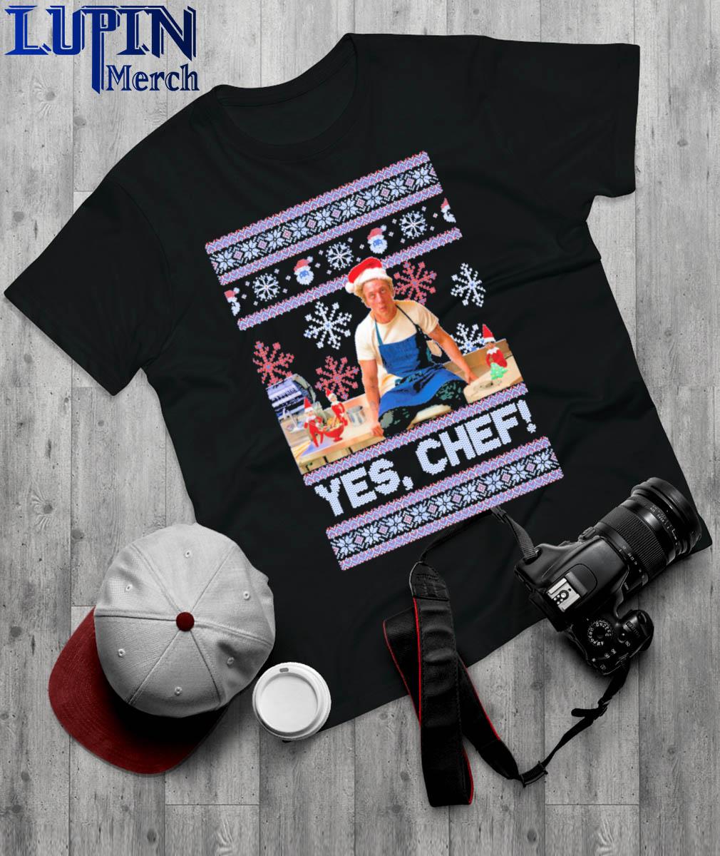 Official 2023 Yes Chef Ugly Christmas Shirt