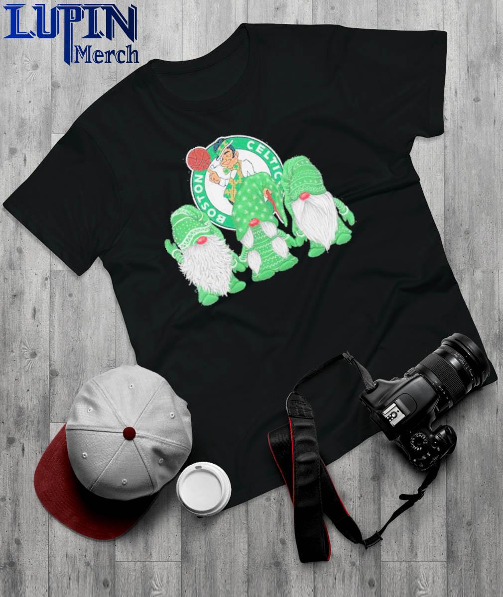 Official Boston Celtics Gnomes Merry Christmas Shirt