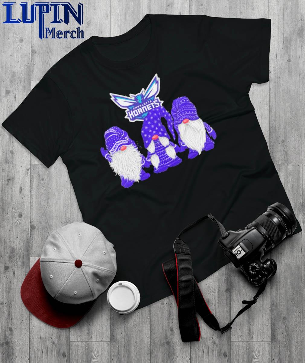 Official Charlotte Hornets Gnomes Merry Christmas Shirt