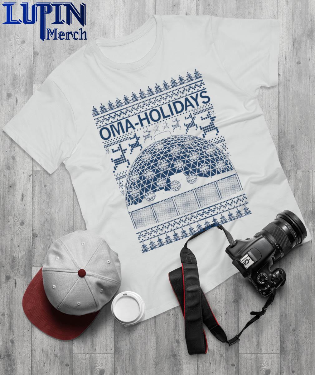 Official Happy Oma-holidays Ugly Christmas Raygun Shirt