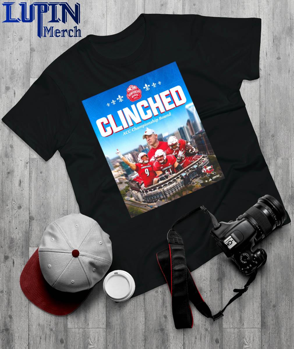 Official Louisville Cardinals Clinched 2023 ACC Championship Bound Shirt