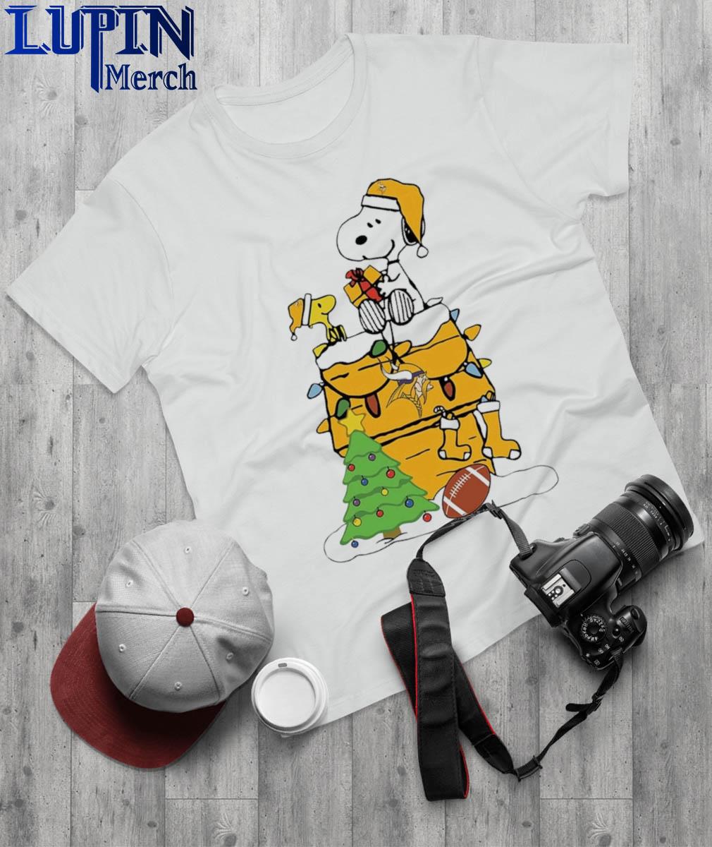 Official minnesota Vikings Santa Snoopy Merry Christmas Sweatshirt