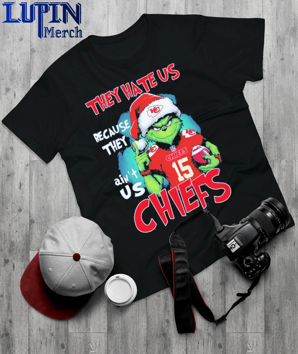 Official The Hate Us Santa Grinch Kansas City Chiefs Football Shirt