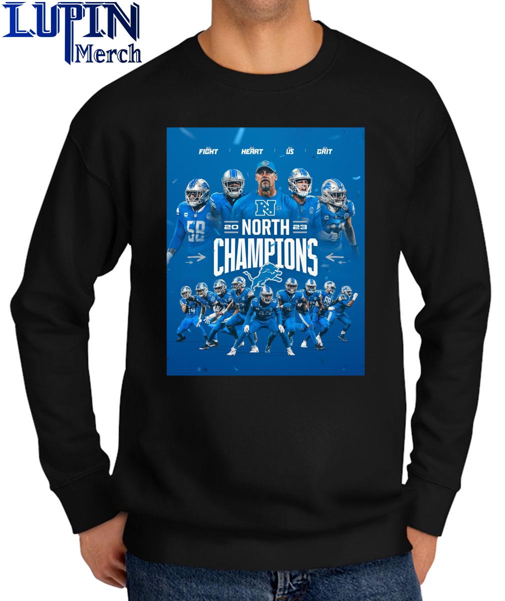 Official Detroit Lions 2023 North Champions All Fight All Heart All Us ...