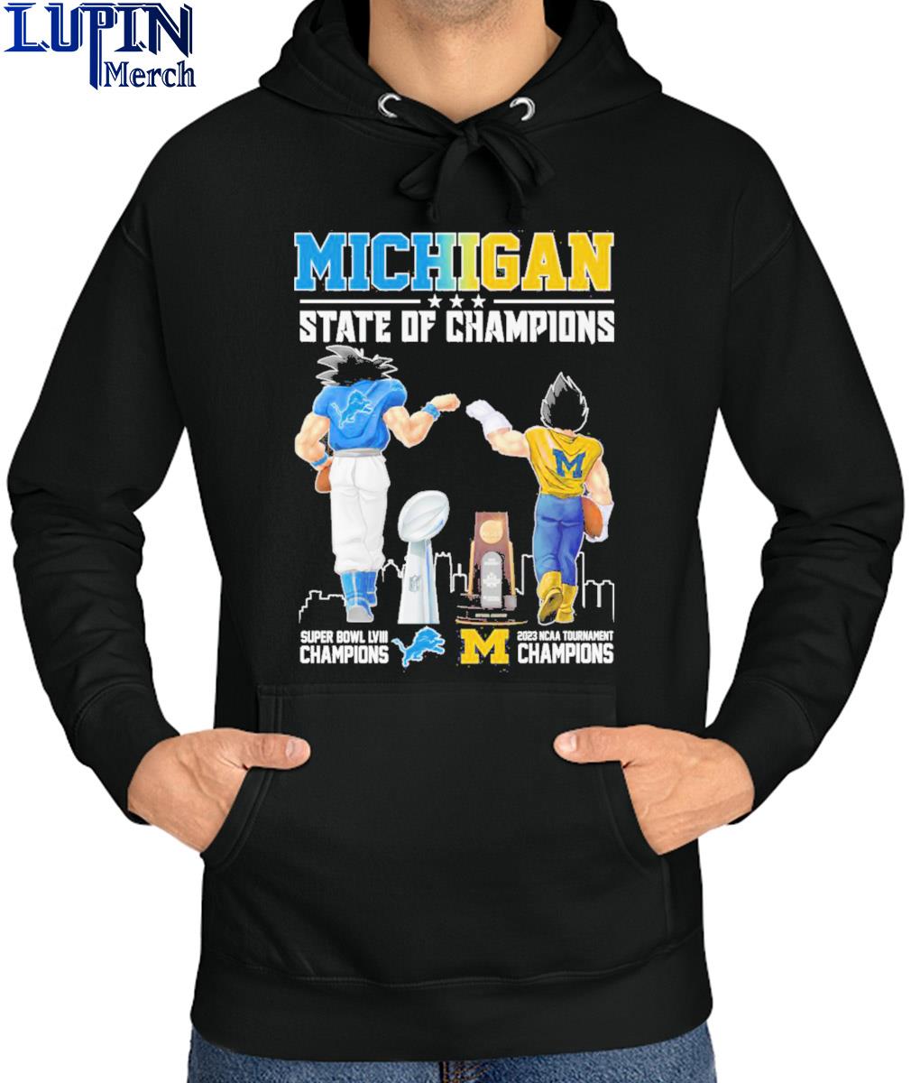 Official Detroit Lions and Michigan Wolverines 2023 2024 Super Bowl ...