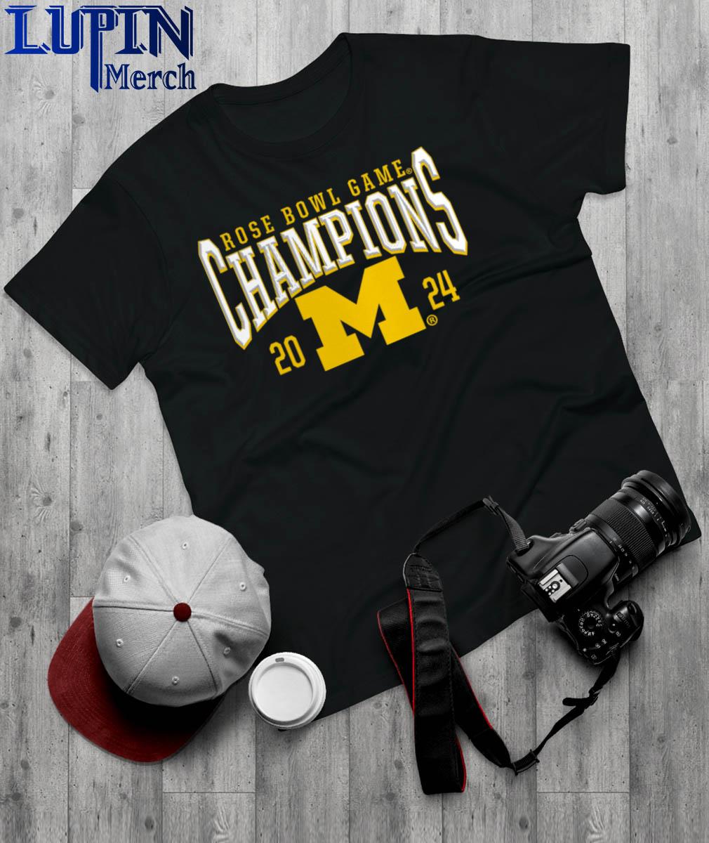 Official michigan Wolverines Football Rose Bowl Champs 2024 Logo T