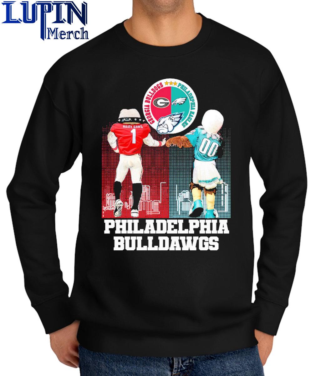 Official Philadelphia Bulldogs Georgia Bulldogs And Philadelphia Eagles   Official Philadelphia Bulldogs Georgia Bulldogs And Philadelphia Eagles Mascot Logo World Champs 2024 Shirt Sweater 