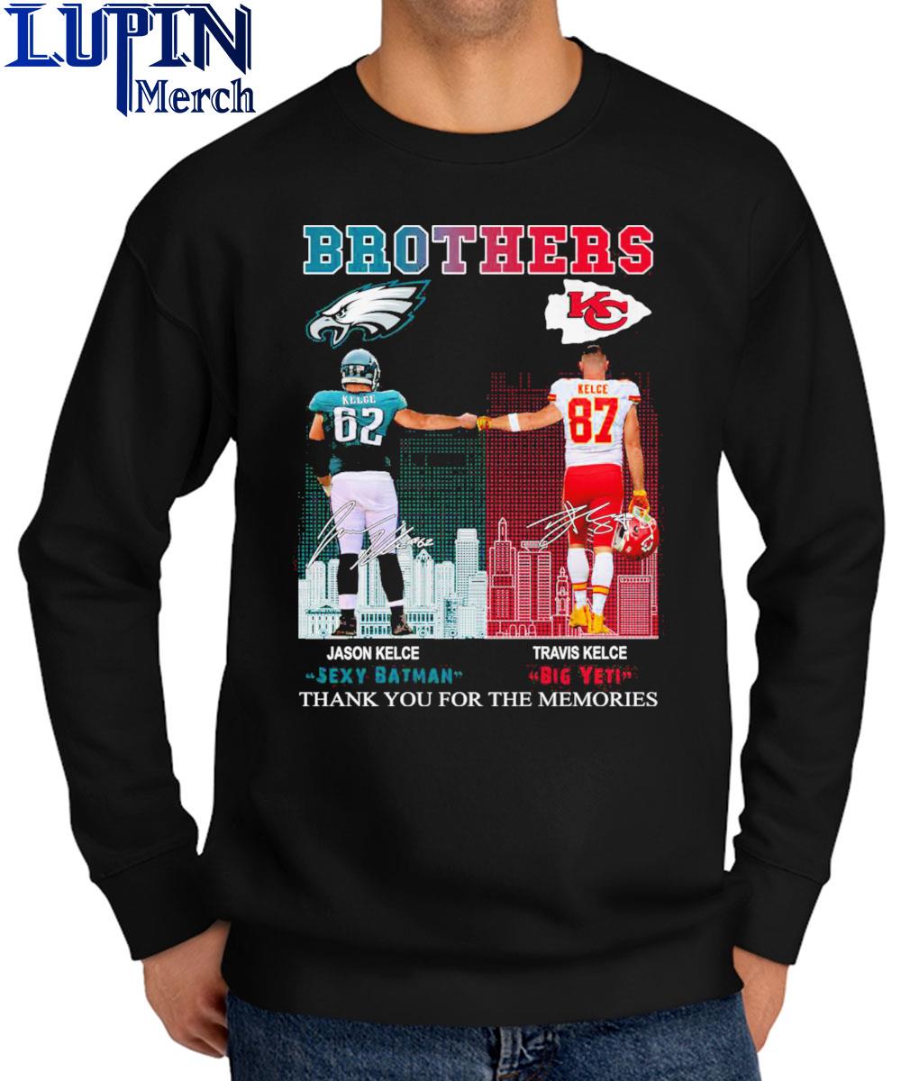 Official Brother Kelce Jason Kelce And Travis Kelce 2024 Season   Official Brother Kelce Jason Kelce And Travis Kelce 2024 Season Signatures Shirt Sweater 